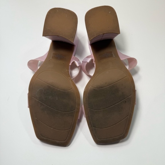 Nine West Pink Chunky Heel Women's Sandals Size 9M - Picture 6 of 9